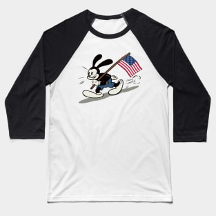 Oswald The Flag Baseball T-Shirt